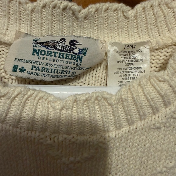 Norther reflections Ivory Sweater with Delicate Embroidery - Picture 2 of 5